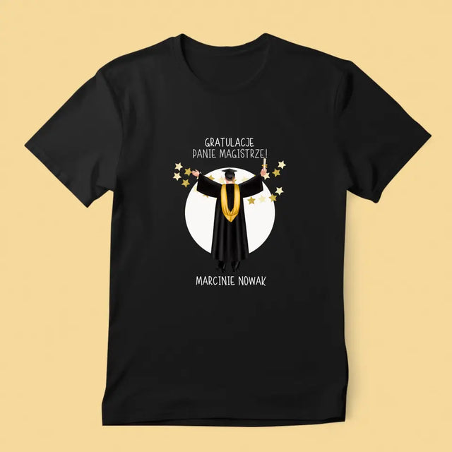 Kreator Postaci: Jesteś Magistrem - Koszulka Męska z Nadrukiem