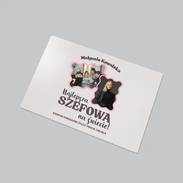 Fotokolaż: Najlepsza Szefowa - Podkładka Na Biurko