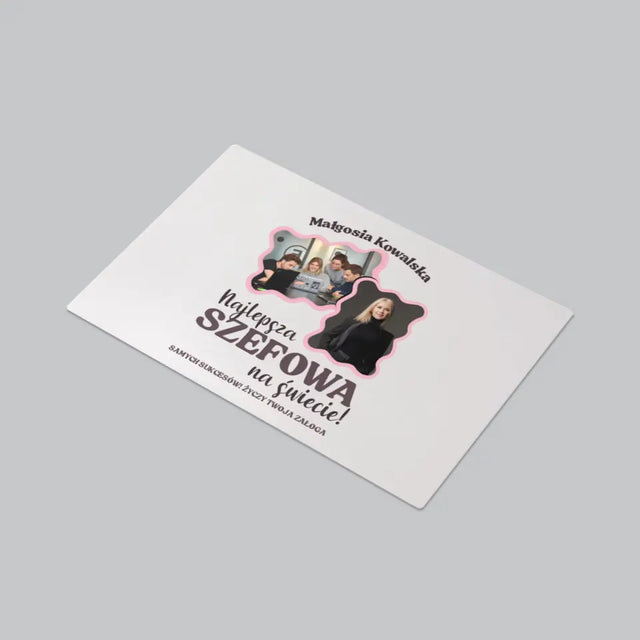 Fotokolaż: Najlepsza Szefowa - Podkładka Na Biurko