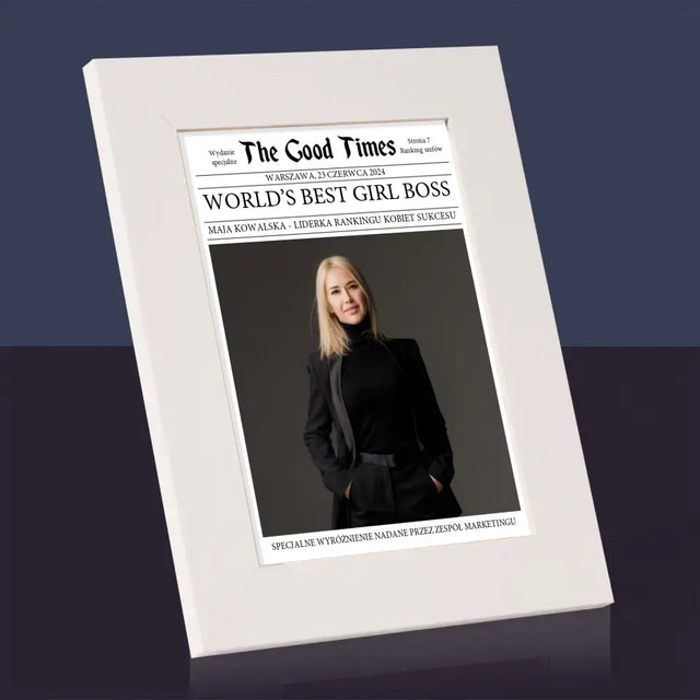 Okładka Magazynu: World’S Best Girl Boss - Ramka Na Zdjęcie