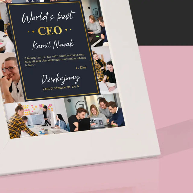 Fotokolaż: World’S Best Ceo - Ramka Na Zdjęcie