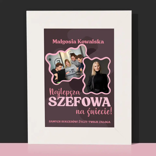 Fotokolaż: Najlepsza Szefowa - Ramka Na Zdjęcie