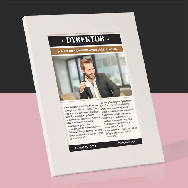 Okładka Magazynu: Dyrektor - Ramka Na Zdjęcie