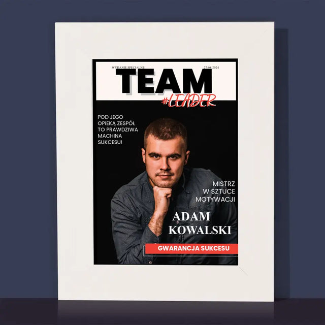 Okładka Magazynu: Team Leader - Ramka Na Zdjęcie