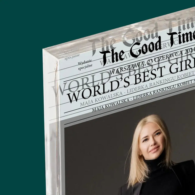 Okładka Magazynu: World’S Best Girl Boss - Blok Akrylowy