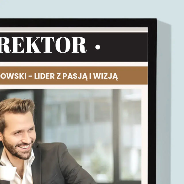 Okładka Magazynu: Dyrektor - Wydruk Obramowany
