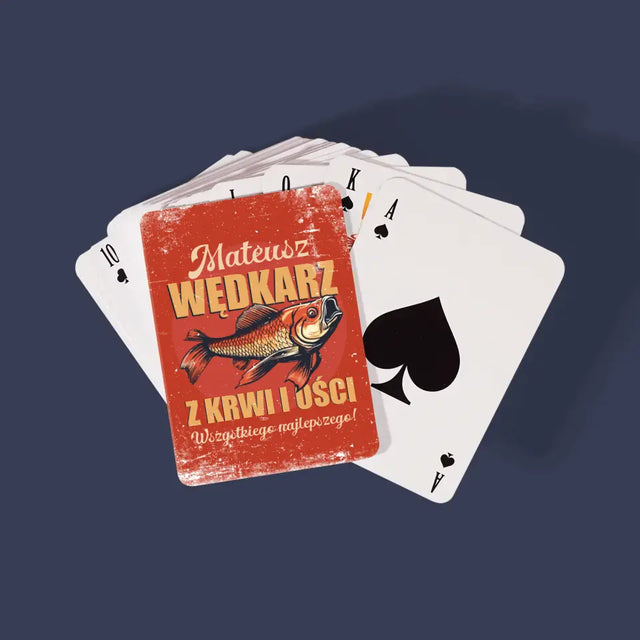 Imię i Podpis: Wędkarz z Krwi i Ości - Karty Do Gry