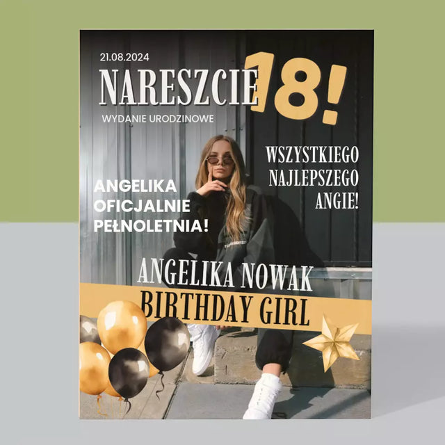 Okładka Magazynu: Nareszcie 18 - Wydruk Na Drewnie