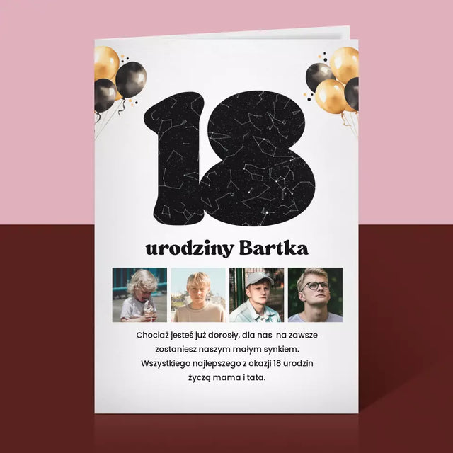 Mapa Gwiazd: 18 Urodziny Gwiazdy z Dedykacją - Kartka z Życzeniami