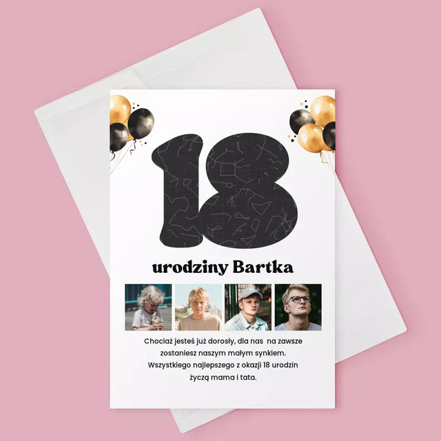 Mapa Gwiazd: 18 Urodziny Gwiazdy z Dedykacją - Kartka z Życzeniami