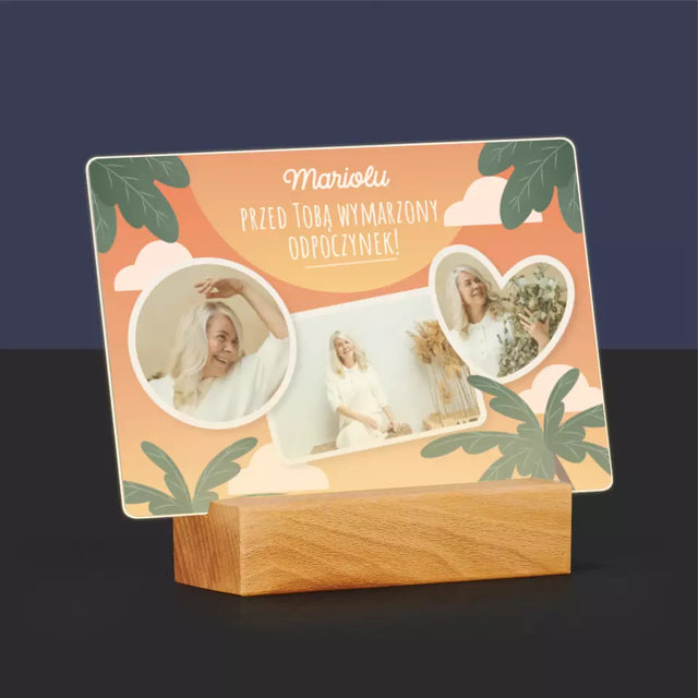 Fotokolaż: Wymarzony Odpoczynek - Wydruk Na Szkle Akrylowym