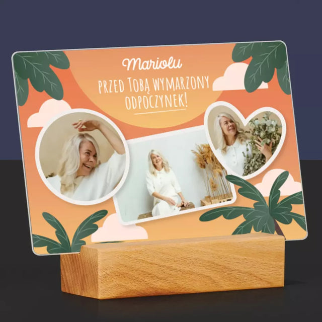 Fotokolaż: Wymarzony Odpoczynek - Wydruk Na Szkle Akrylowym