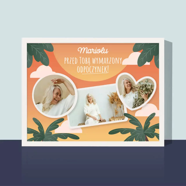 Fotokolaż: Wymarzony Odpoczynek - Wydruk Obramowany 30X40