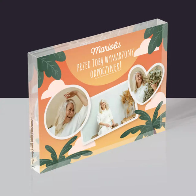 Fotokolaż: Wymarzony Odpoczynek - Blok Akrylowy