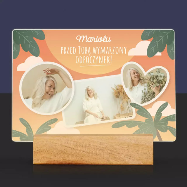 Fotokolaż: Wymarzony Odpoczynek - Wydruk Na Szkle Akrylowym