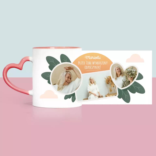 Fotokolaż: Wymarzony Odpoczynek - Kubek z Nadrukiem