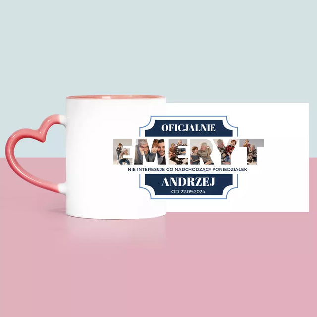Słowo Ze Zdjęć: Oficjalnie Emeryt - Kubek z Nadrukiem