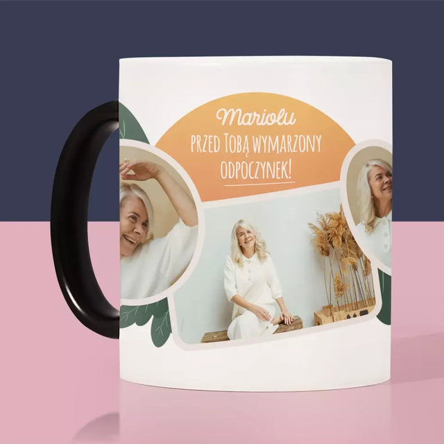 Fotokolaż: Wymarzony Odpoczynek - Kubek z Nadrukiem