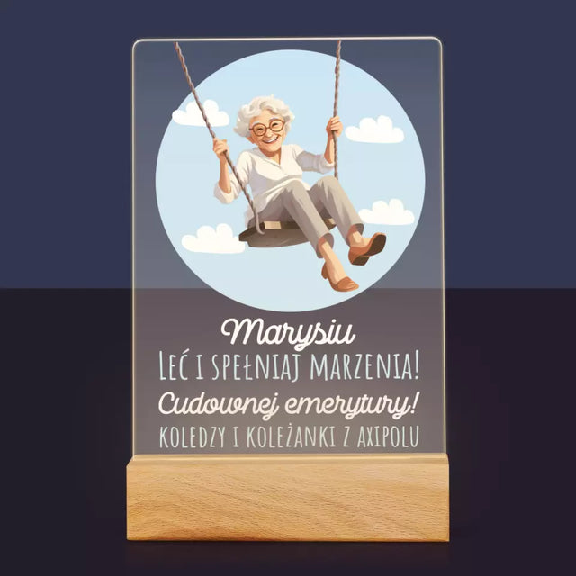 Imię i Podpis: Spełniaj Marzenia - Wydruk Na Szkle Akrylowym