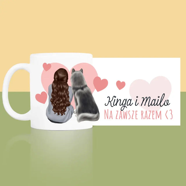 Kreator Postaci: Psi Przyjaciel - Kubek z Nadrukiem