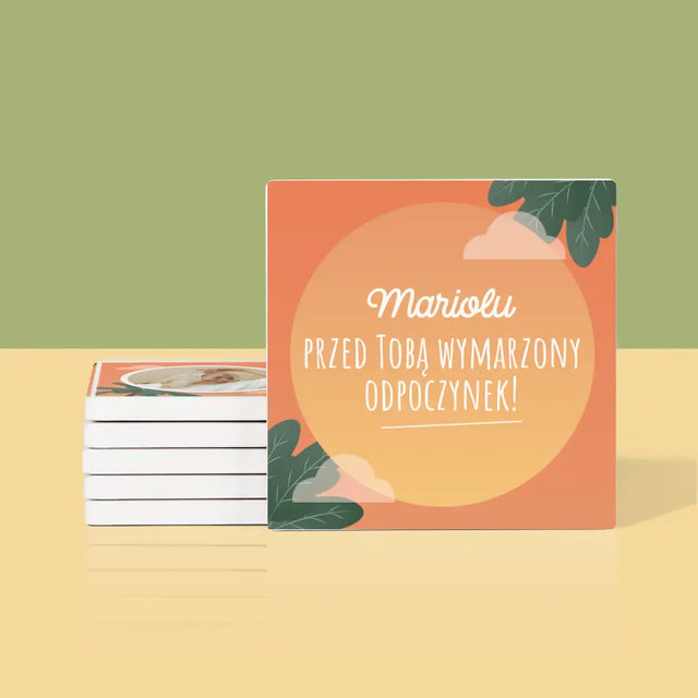 Fotokolaż: Wymarzony Odpoczynek - Podkładki Pod Kubki