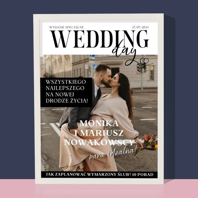 Okładka Magazynu: Wedding Day - Wydruk Obramowany