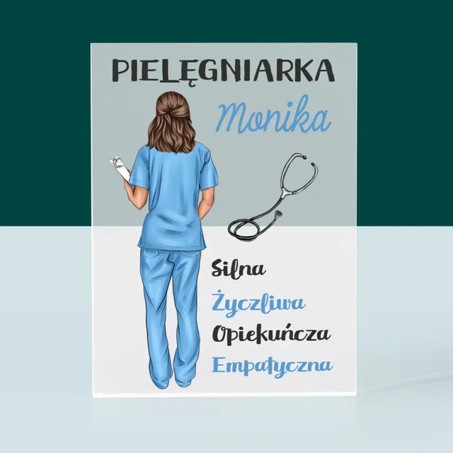Kreator Postaci: Cechy Pielęgniarki - Blok Akrylowy
