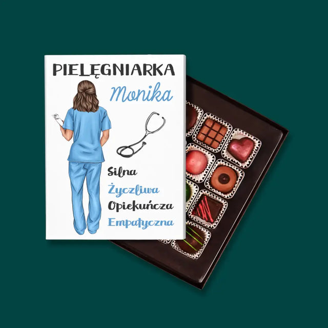 Kreator Postaci: Cechy Pielęgniarki - Personalizowane Praliny