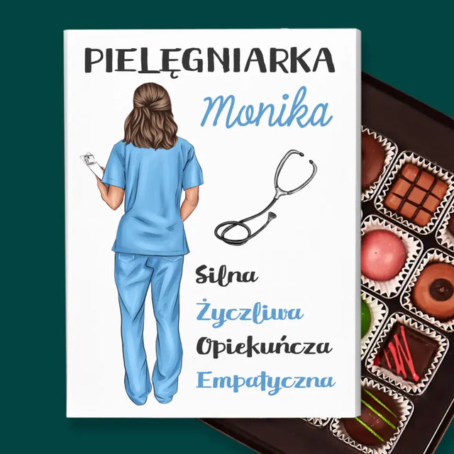 Kreator Postaci: Cechy Pielęgniarki - Personalizowane Praliny