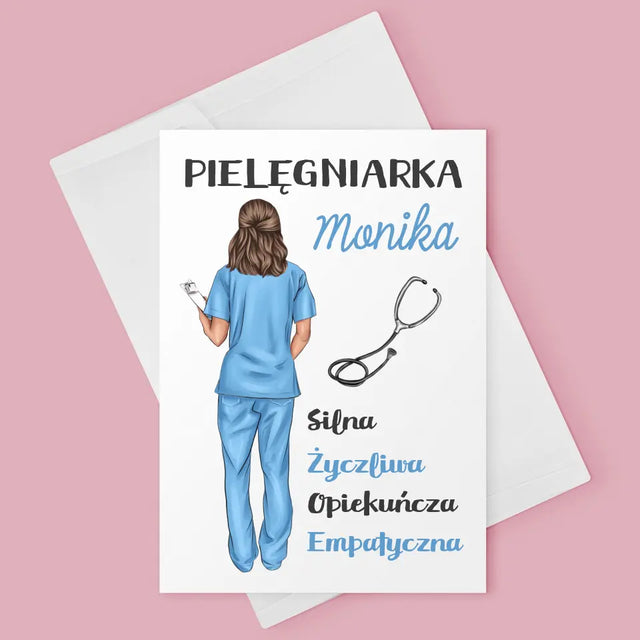 Kreator Postaci: Cechy Pielęgniarki - Kartka Z Życzeniami