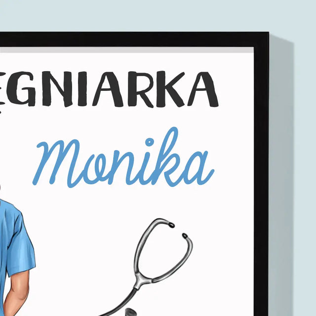 Kreator Postaci: Cechy Pielęgniarki - Wydruk Obramowany