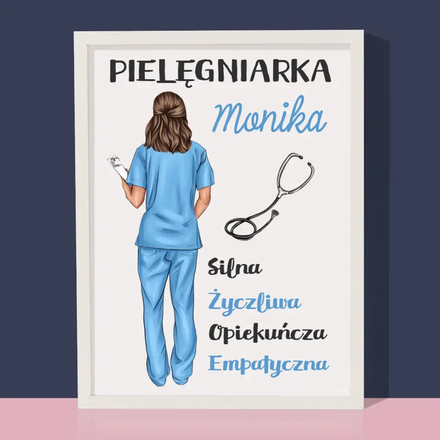 Kreator Postaci: Cechy Pielęgniarki - Wydruk Obramowany
