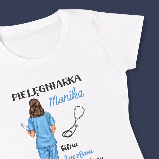 Kreator Postaci: Cechy Pielęgniarki - Koszulka Damska