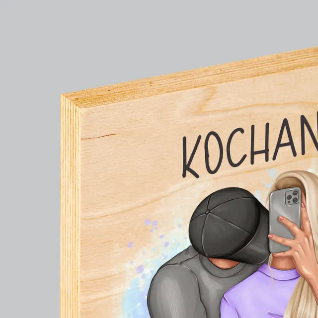 Kreator Postaci: Będziesz Wspaniałą Mamą - Wydruk Na Drewnie