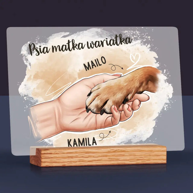 Kreator Postaci: Psia Matka - Wydruk Na Szkle Akrylowym - poziom