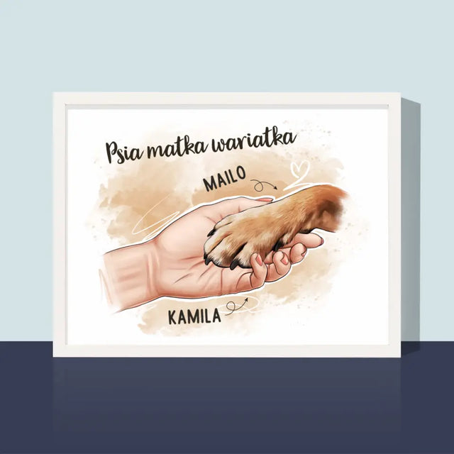 Kreator Postaci: Psia Matka - Wydruk Obramowany 30X40 - poziom
