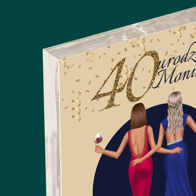 Kreator Postaci: 40 Urodziny Przyjaciółki - Blok Akrylowy