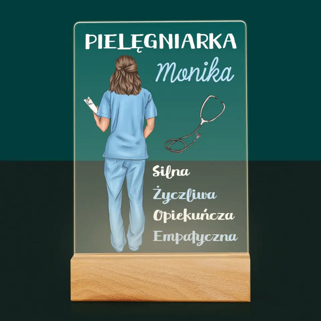 Kreator Postaci: Cechy Pielęgniarki - Wydruk Na Szkle Akrylowym