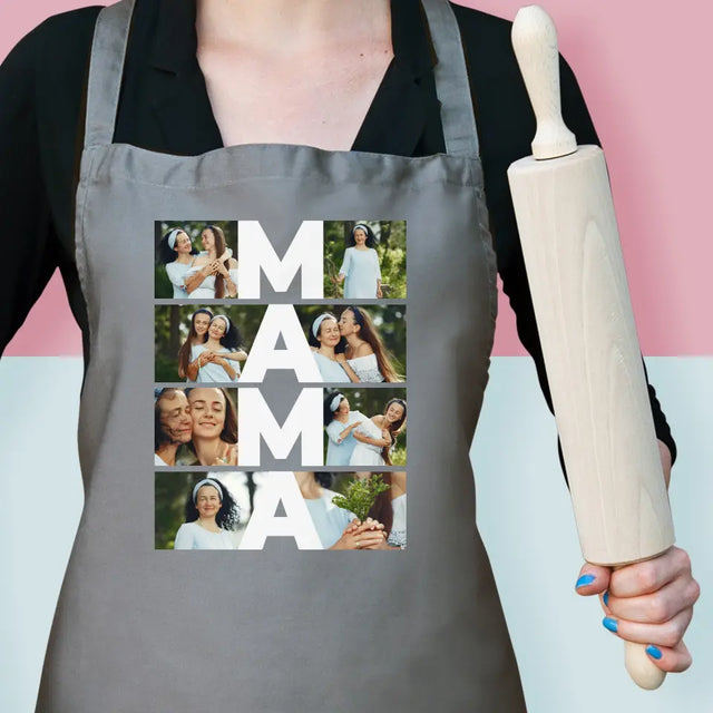 Fotokolaż: Mama - Fartuch z Nadrukiem