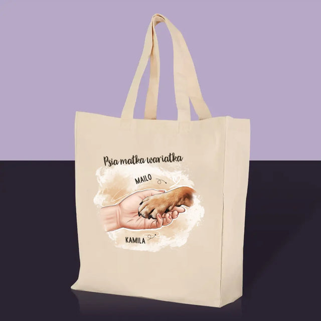Kreator Postaci: Psia Matka - Torba Płócienna z Nadrukiem