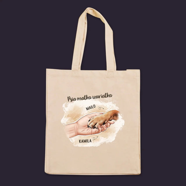 Kreator Postaci: Psia Matka - Torba Płócienna z Nadrukiem