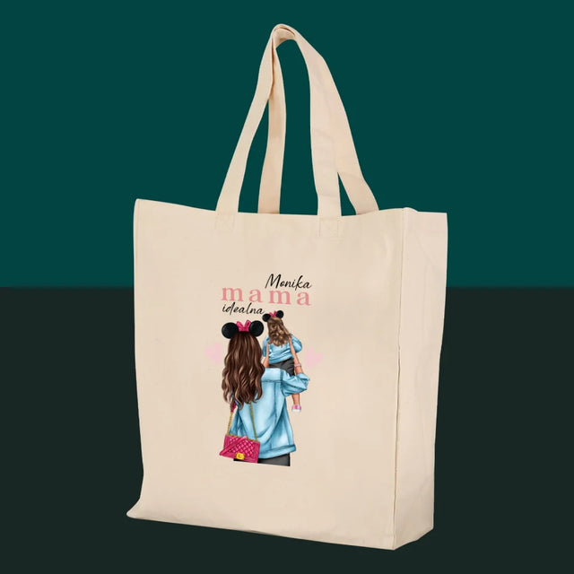 Kreator Postaci: Idealna Mama - Torba Płócienna z Nadrukiem