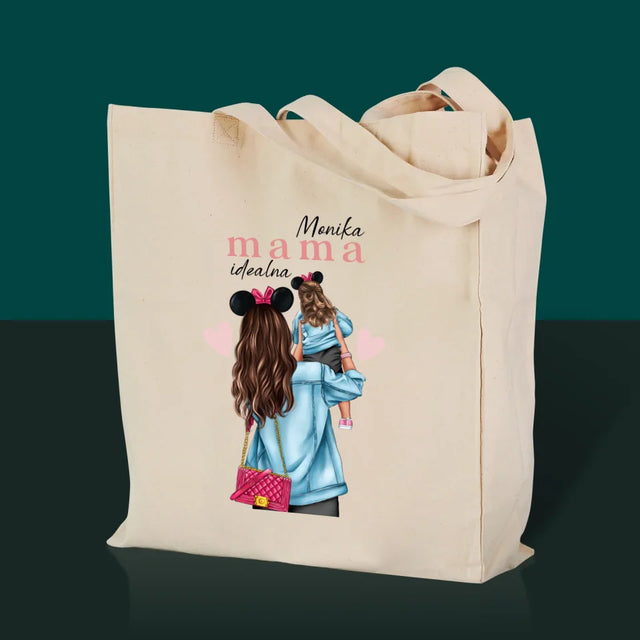 Kreator Postaci: Idealna Mama - Torba Płócienna z Nadrukiem