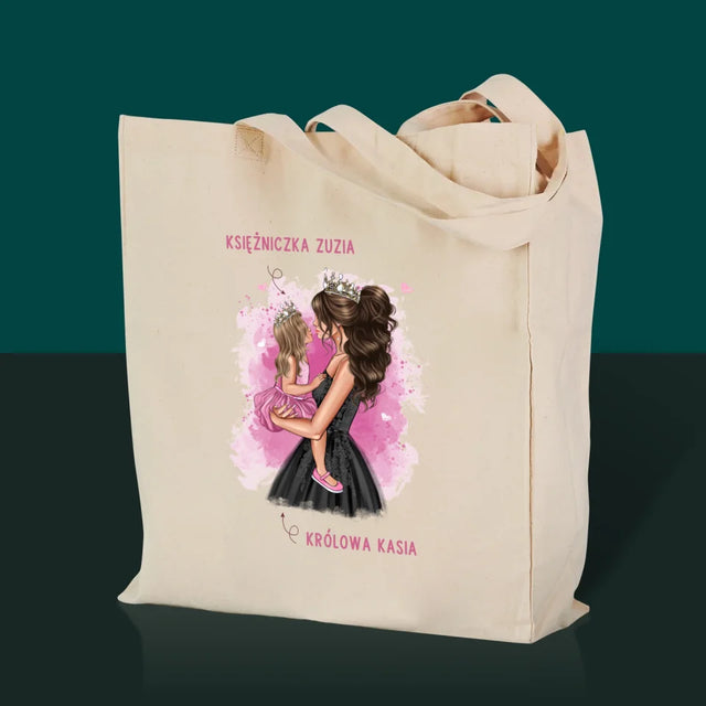 Kreator Postaci: Księżniczka Mamusi - Torba Płócienna z Nadrukiem