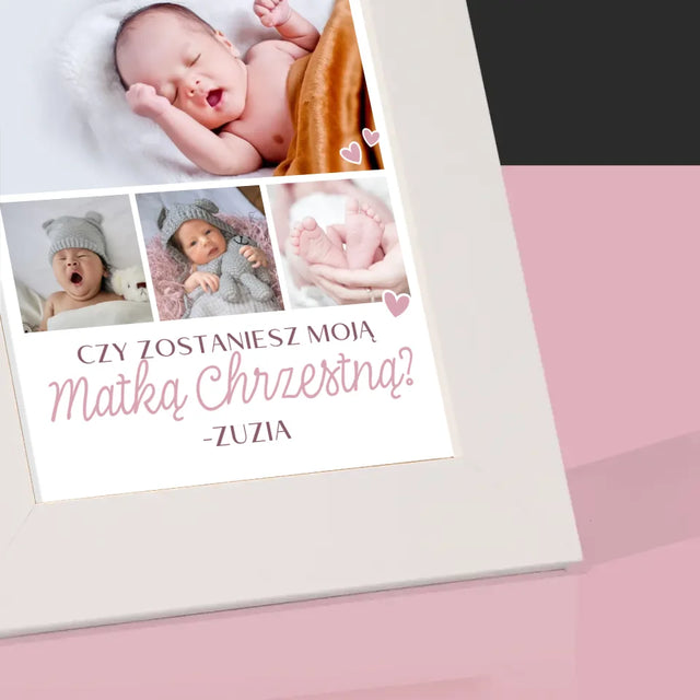 Fotokolaż: Czy Zostaniesz Moją Chrzestną - Ramka Na Zdjęcie