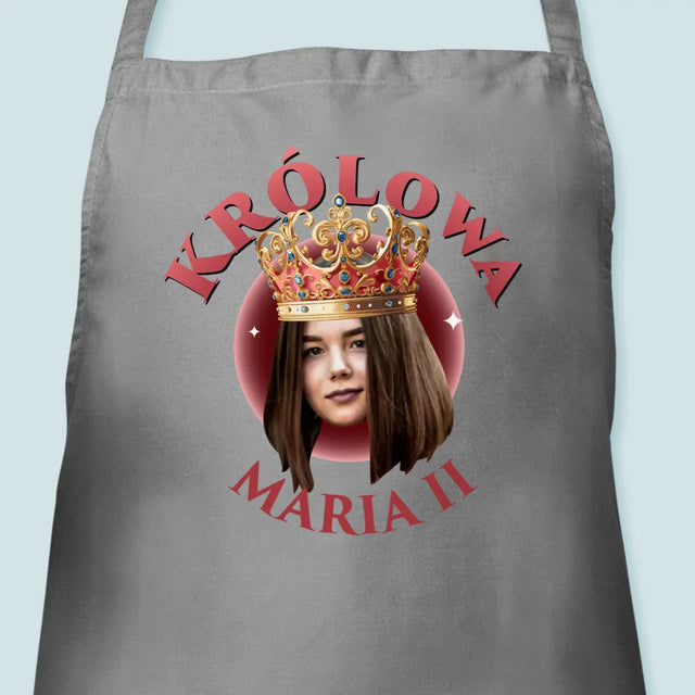 Zdjęcie i Podpis: Królowa - Fartuch z Nadrukiem