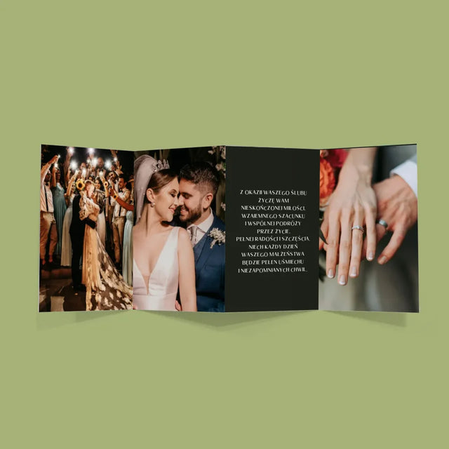 Zdjęcie i Podpis: Zdjęcie Ślubne - Duża Harmonijka Ze Zdjęć