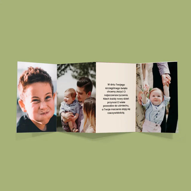 Zdjęcie i Podpis: Najwspanialszy Tata Na Świecie - Duża Harmonijka Ze Zdjęć