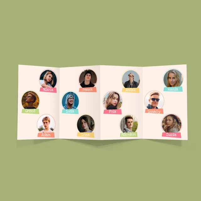 Fotokolaż: Pamiątka Dla Wychowawcy - Duża Harmonijka Ze Zdjęć