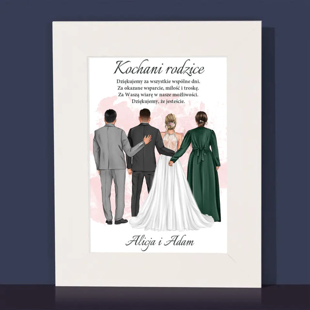 Kreator Postaci: Kochani Rodzice Dziękujemy - Ramka Na Zdjęcie